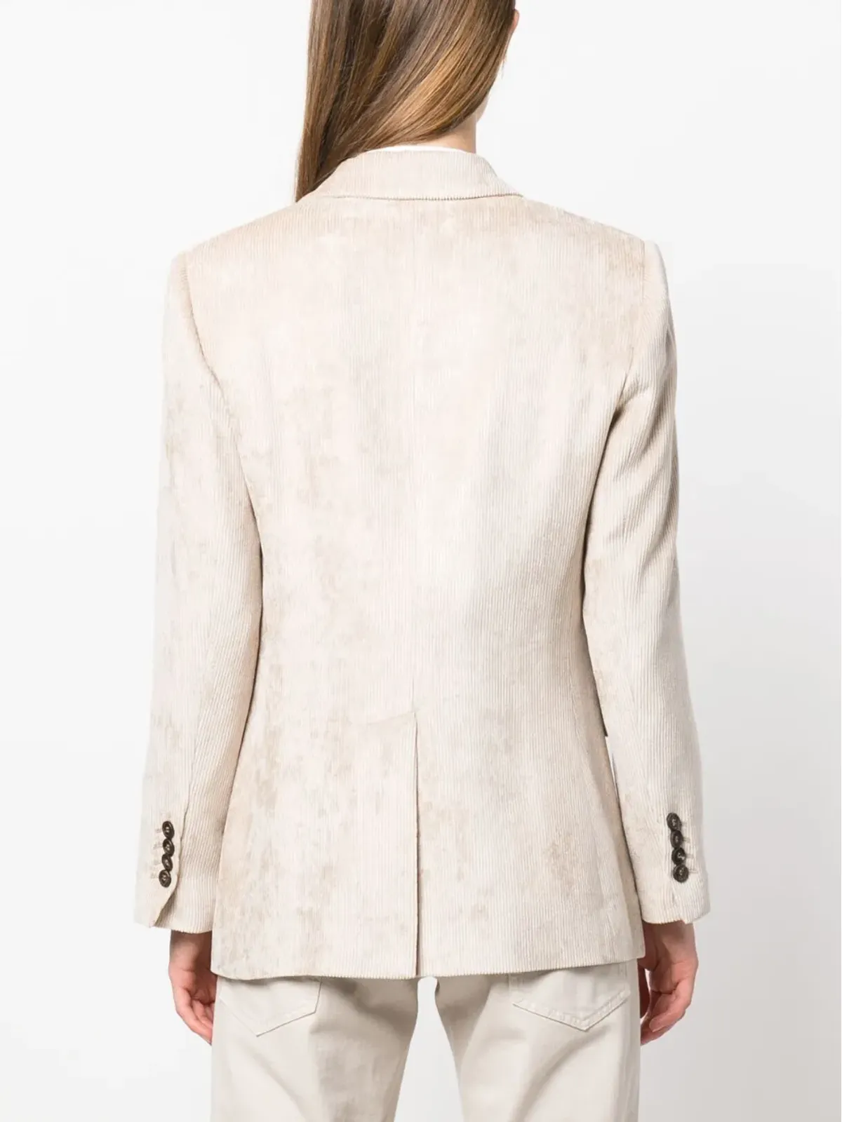 Brunello Cucinelli ダブルブレスト コーデュロイ ブレザー - 画像4