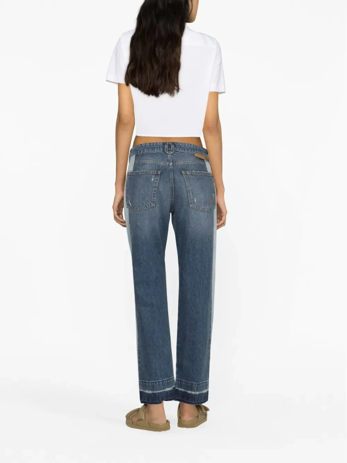 Stella McCartney カラー ブロック ストレートジーンズ - 画像3
