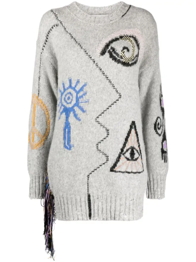Stella McCartney Stella McCartney フォークグラフィック刺繍入りジャンパーの商品画像