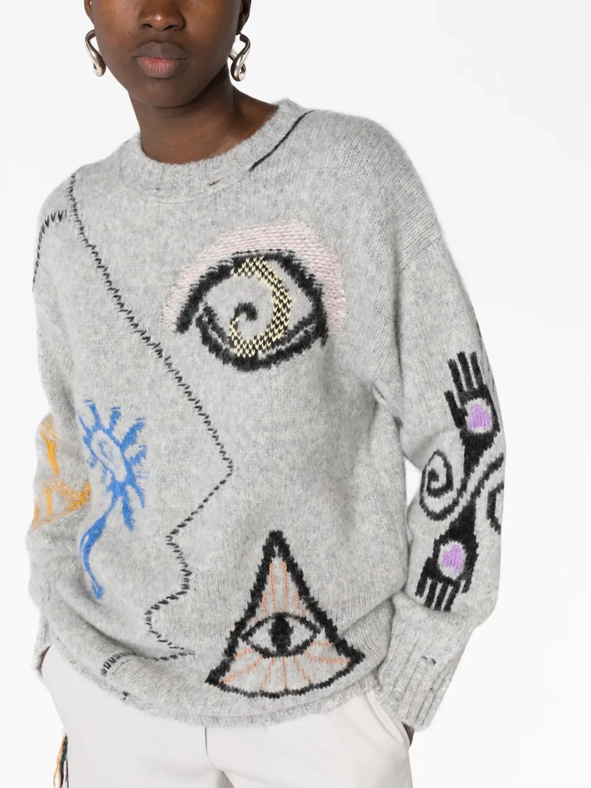 Stella McCartney フォークグラフィック刺繍入りジャンパー - 画像5