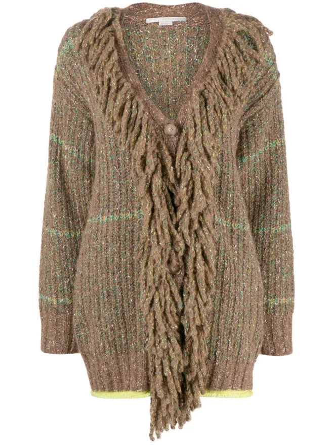 Stella McCartney Stella McCartney ケーブルニットツイード カーデコートの商品画像