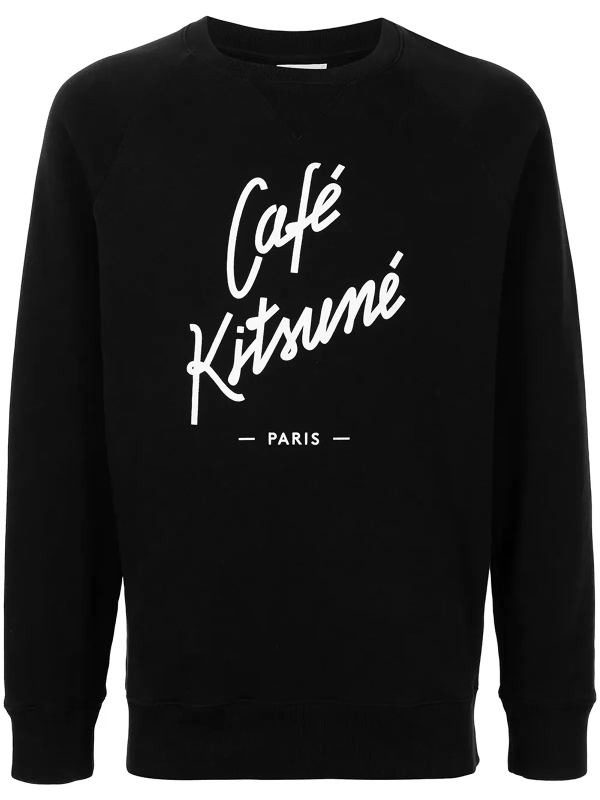 CAFÉ KITSUNÉ ロゴプリント コットン スウェット - 画像1