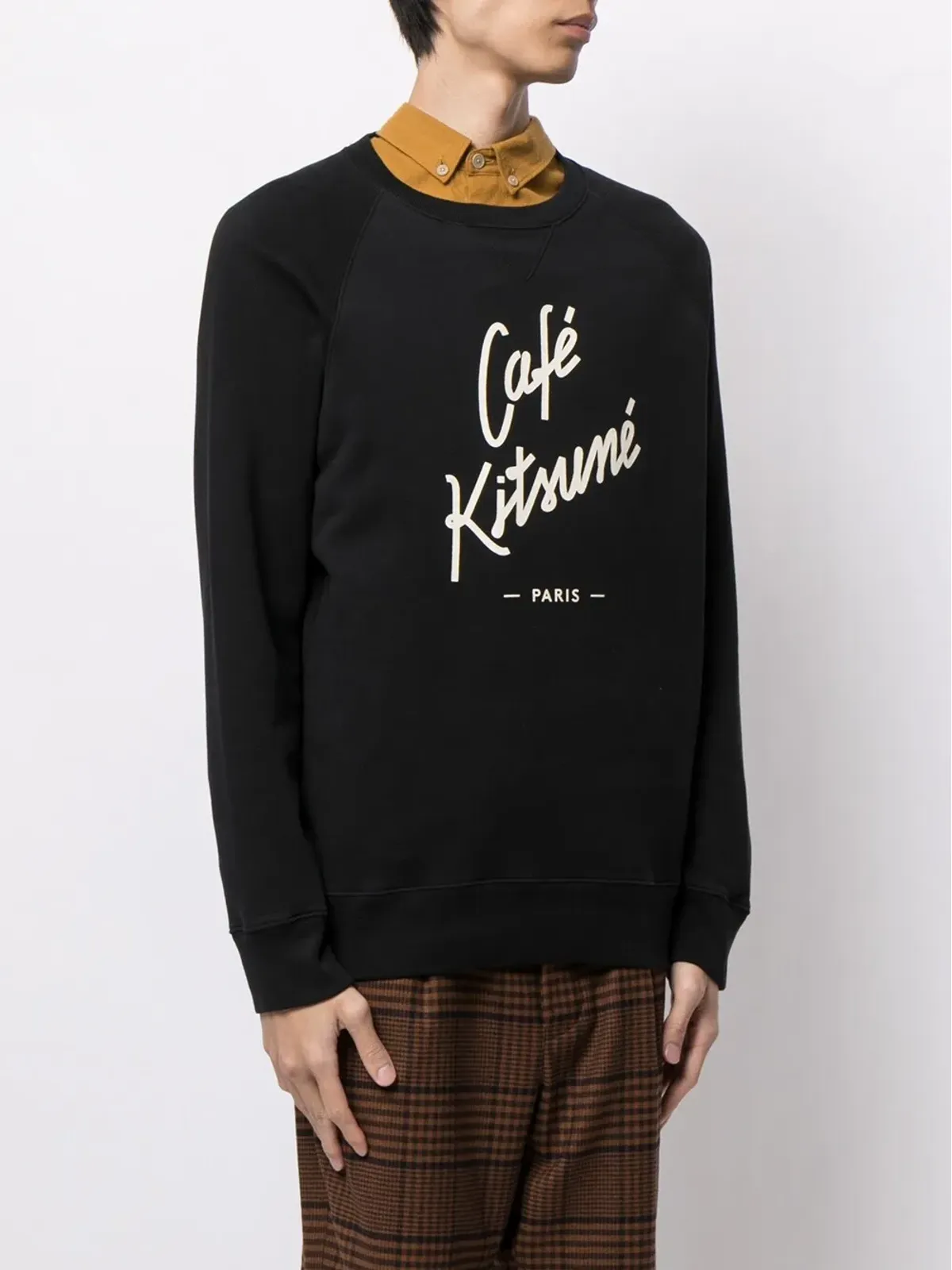 CAFÉ KITSUNÉ ロゴプリント コットン スウェット - 画像4