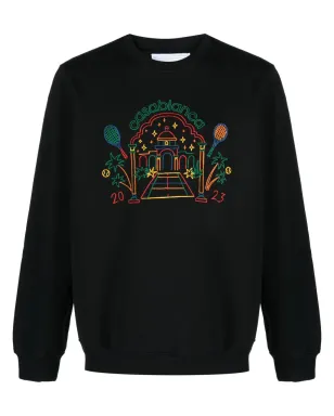 Casablanca Rainbow Crayon Temple オーガニックコットン スウェットシャツ - サムネイル1