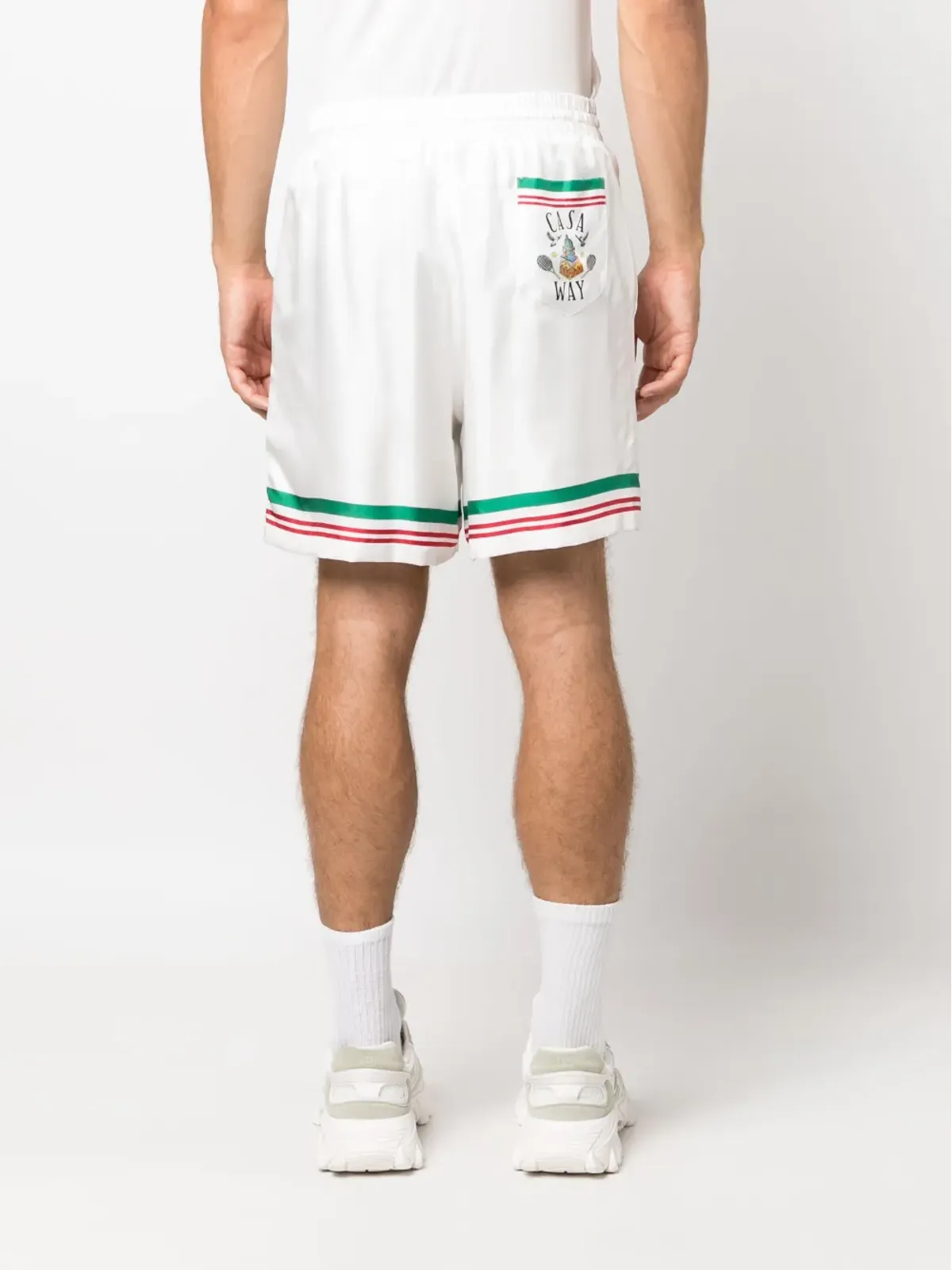 Casablanca Casa Way ドローストリングショーツ - White - 画像4