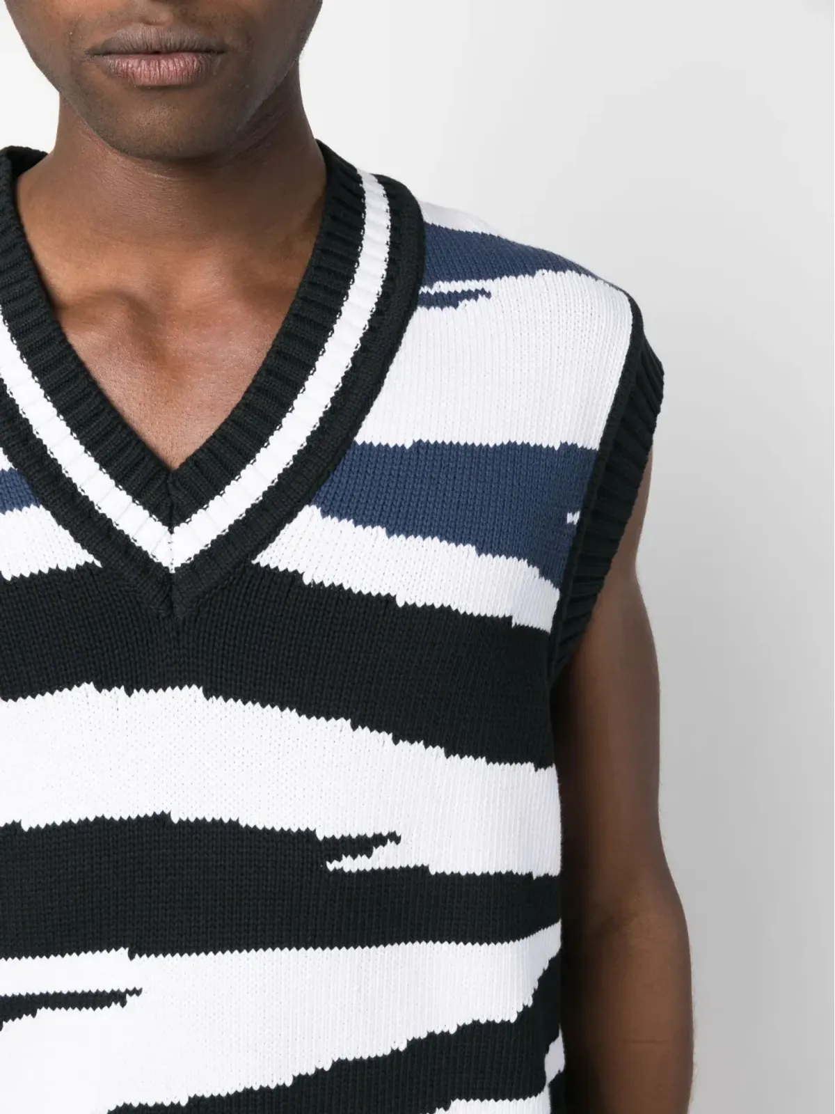 Missoni Vネック ノースリーブニットベスト - 画像5