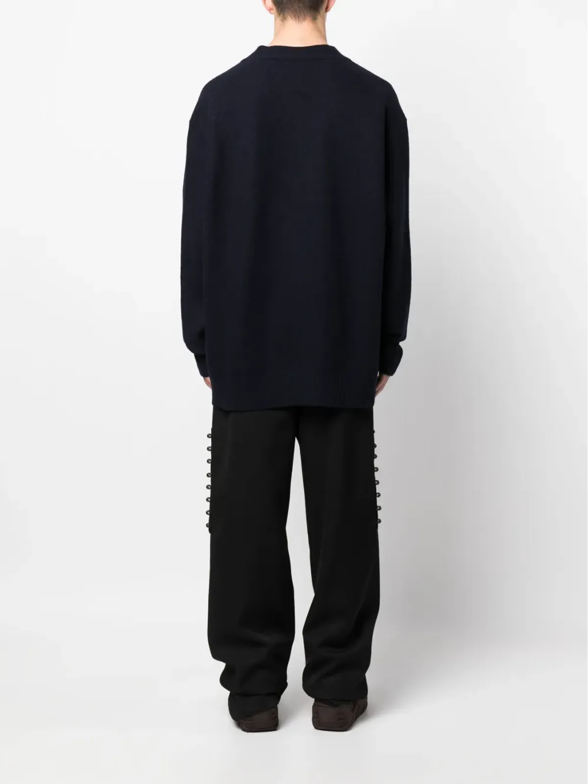 Jil Sander Vネック ウール カーディガン - 画像4