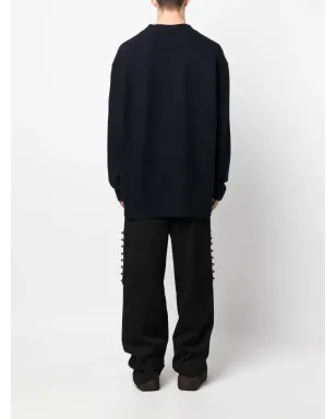 Jil Sander Vネック ウール カーディガン - サムネイル4