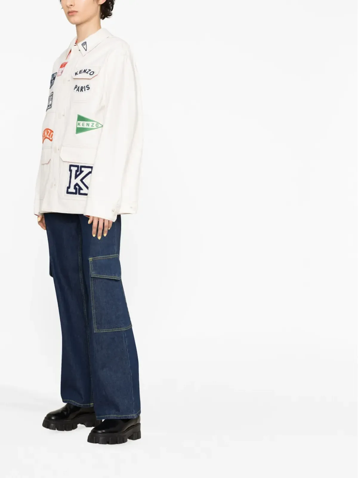 Kenzo Sailor logo-appliqué jacket - 画像4