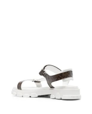 Michael Michael Kors モノグラムプリントレザーサンダル ブラウン - サムネイル3