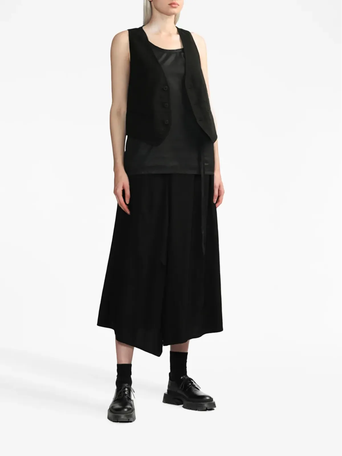 Y's アシンメトリックハイウエストスカート - 画像2