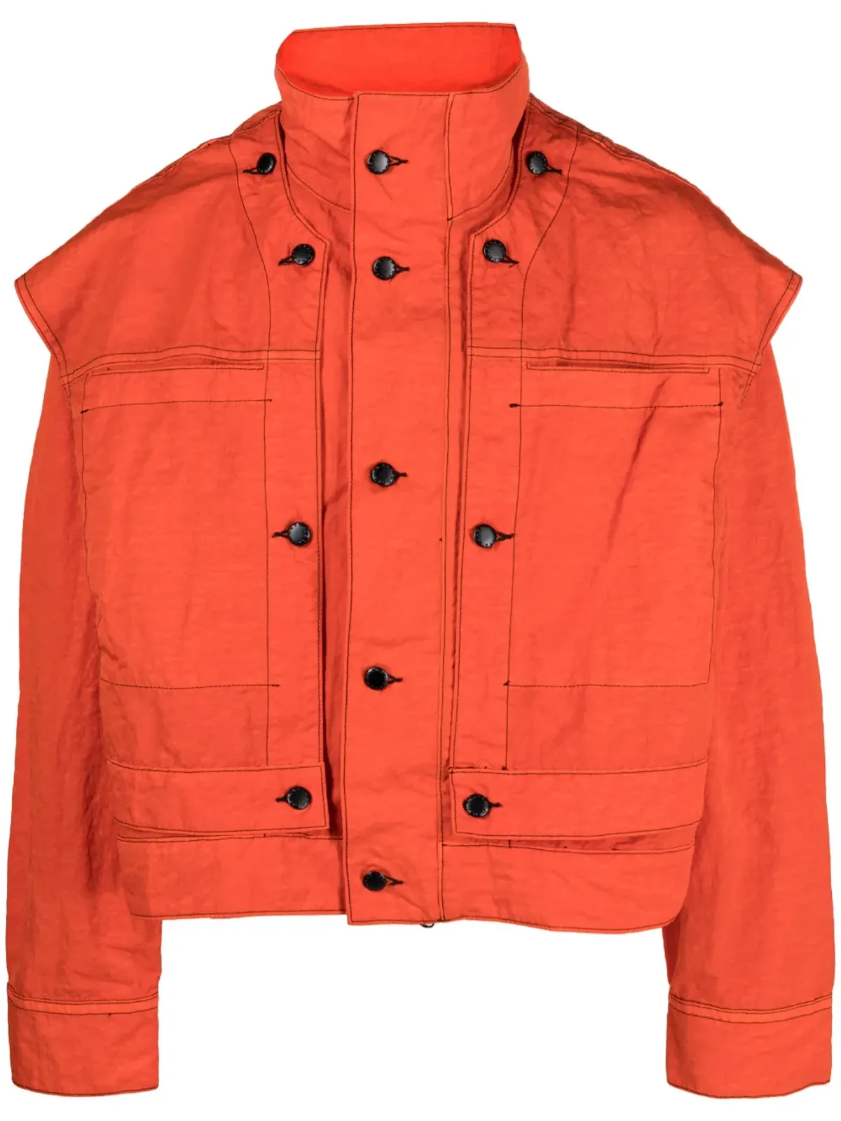Eckhaus Latta モバイルハイネックオーバーサイズジャケット - オレンジ - 画像1