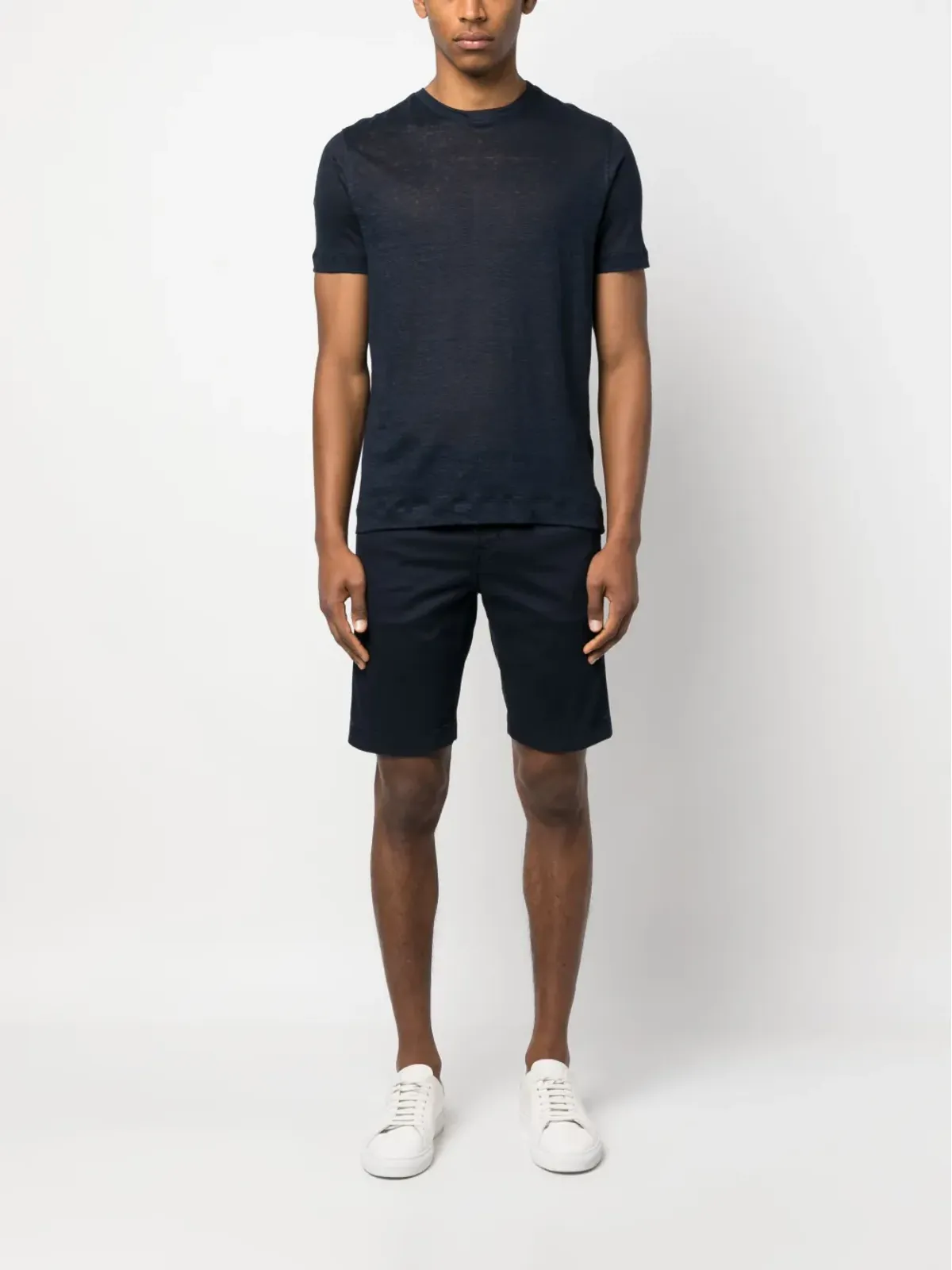 Cruciani ライン入り半袖Tシャツ - 画像2
