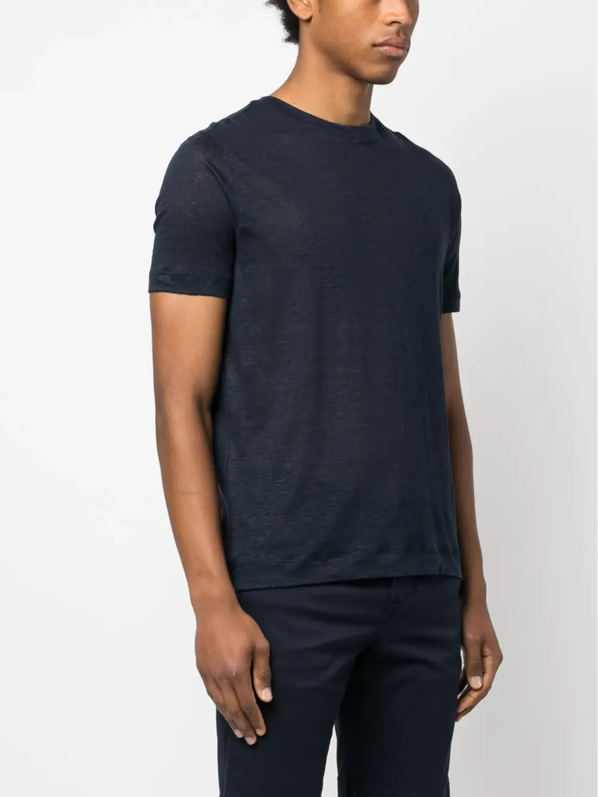 Cruciani ライン入り半袖Tシャツ - 画像3