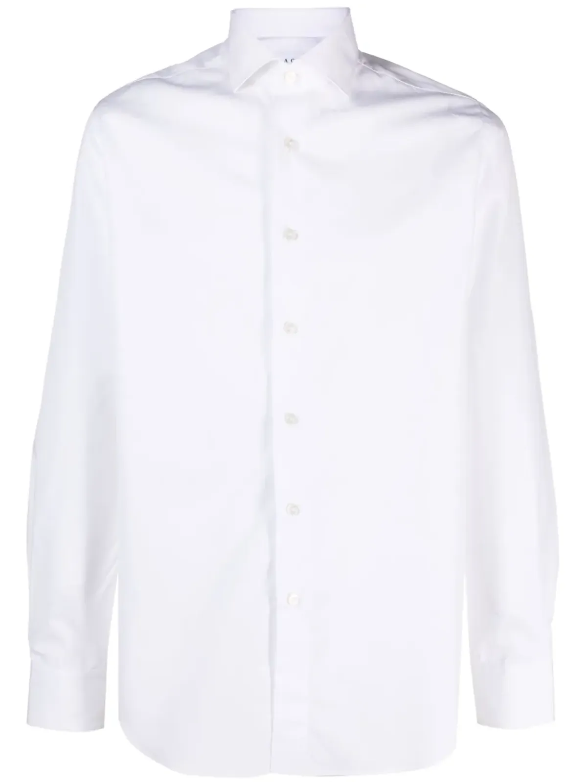 Xacus スプレッドカラーコットンシャツ - ホワイト - 画像1