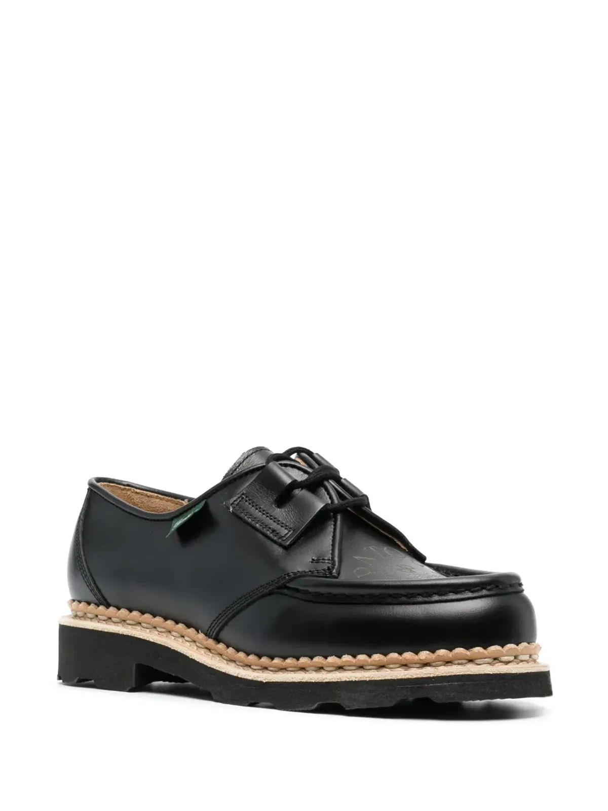 Patou x Paraboot lace-up Derby shoes - Black - 画像2