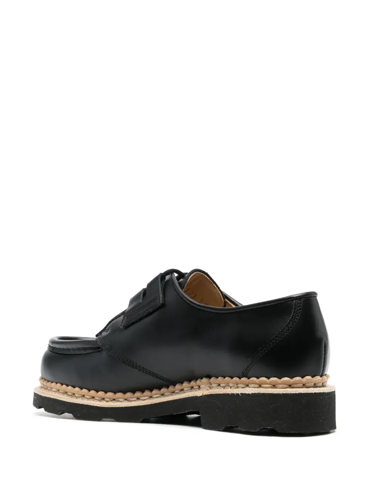 Patou x Paraboot lace-up Derby shoes - Black - 画像3