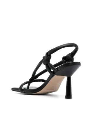 ALOHAS Sheila 90mm leather sandals - Black - サムネイル3