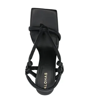 ALOHAS Sheila 90mm leather sandals - Black - サムネイル4