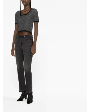 Eckhaus Latta アモレット クロップドTシャツ - サムネイル2
