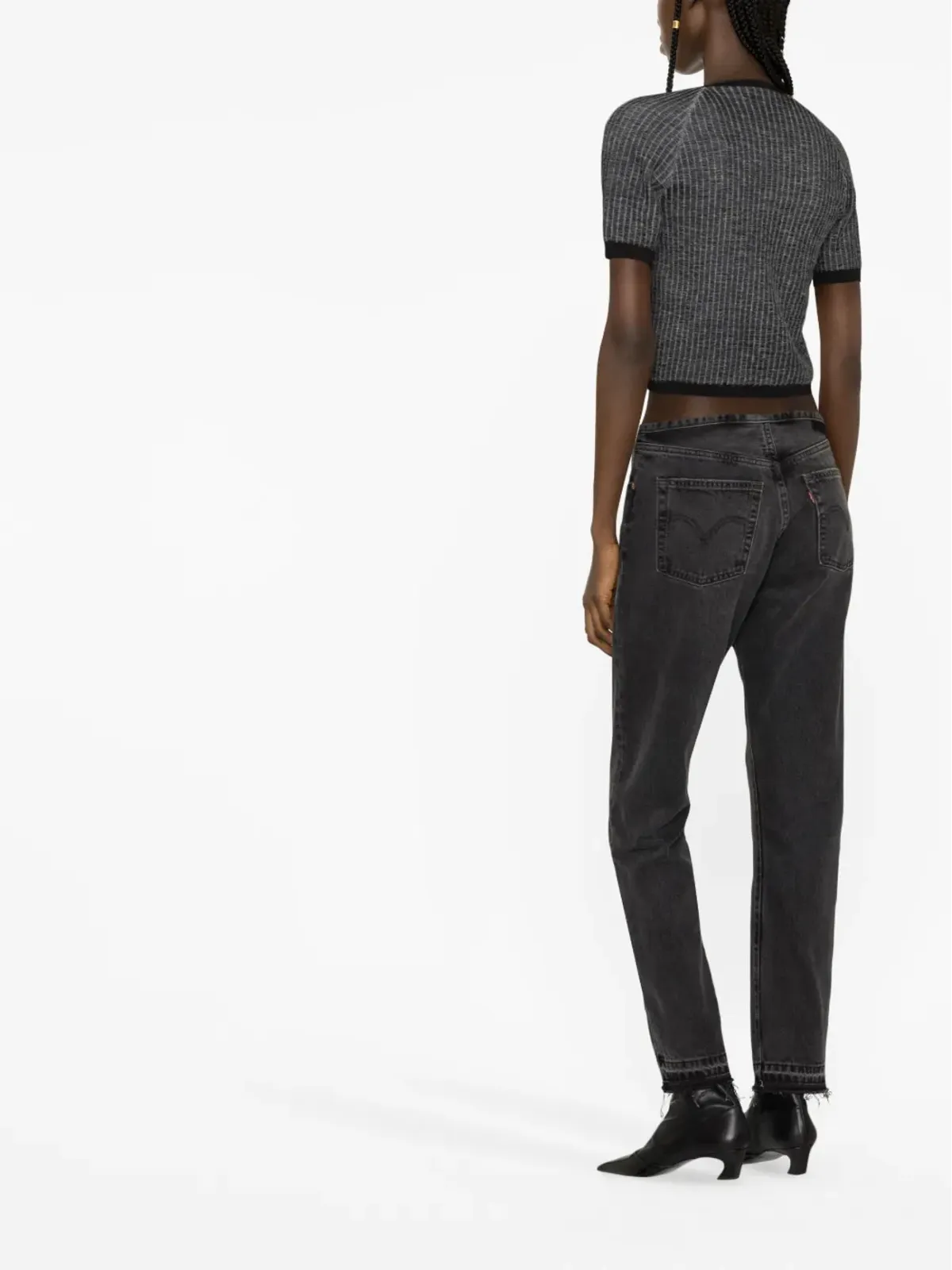 Eckhaus Latta アモレット クロップドTシャツ - 画像3