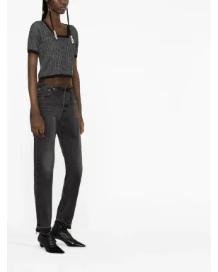 Eckhaus Latta アモレット クロップドTシャツ - サムネイル4