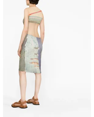 Eckhaus Latta グラフィックプリントニットミディドレス - サムネイル3