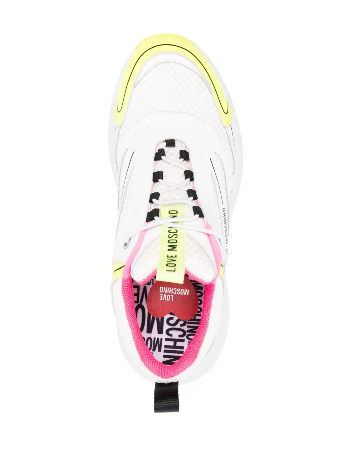 Love Moschino ロゴプリント パネルド メッシュスニーカー - 画像4