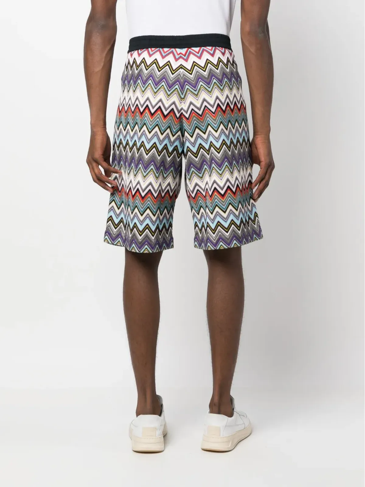 Missoni ジグザグ織りのバミューダショーツ（ブラック） - 画像4