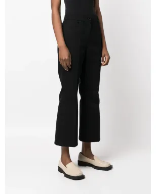 Jil Sander プリーツ加工フレアクロップドパンツ - サムネイル3