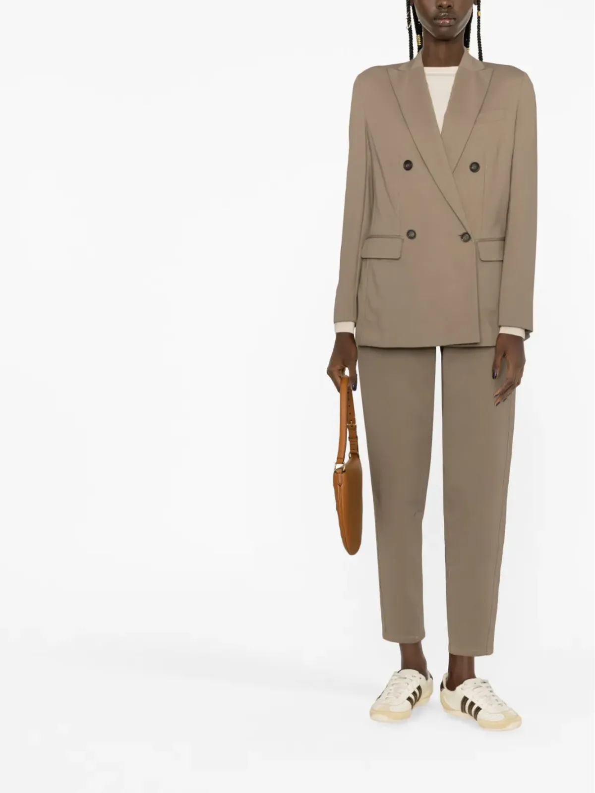 Brunello Cucinelli ダブルブレスト コットンブレンド ブレザー - 画像2