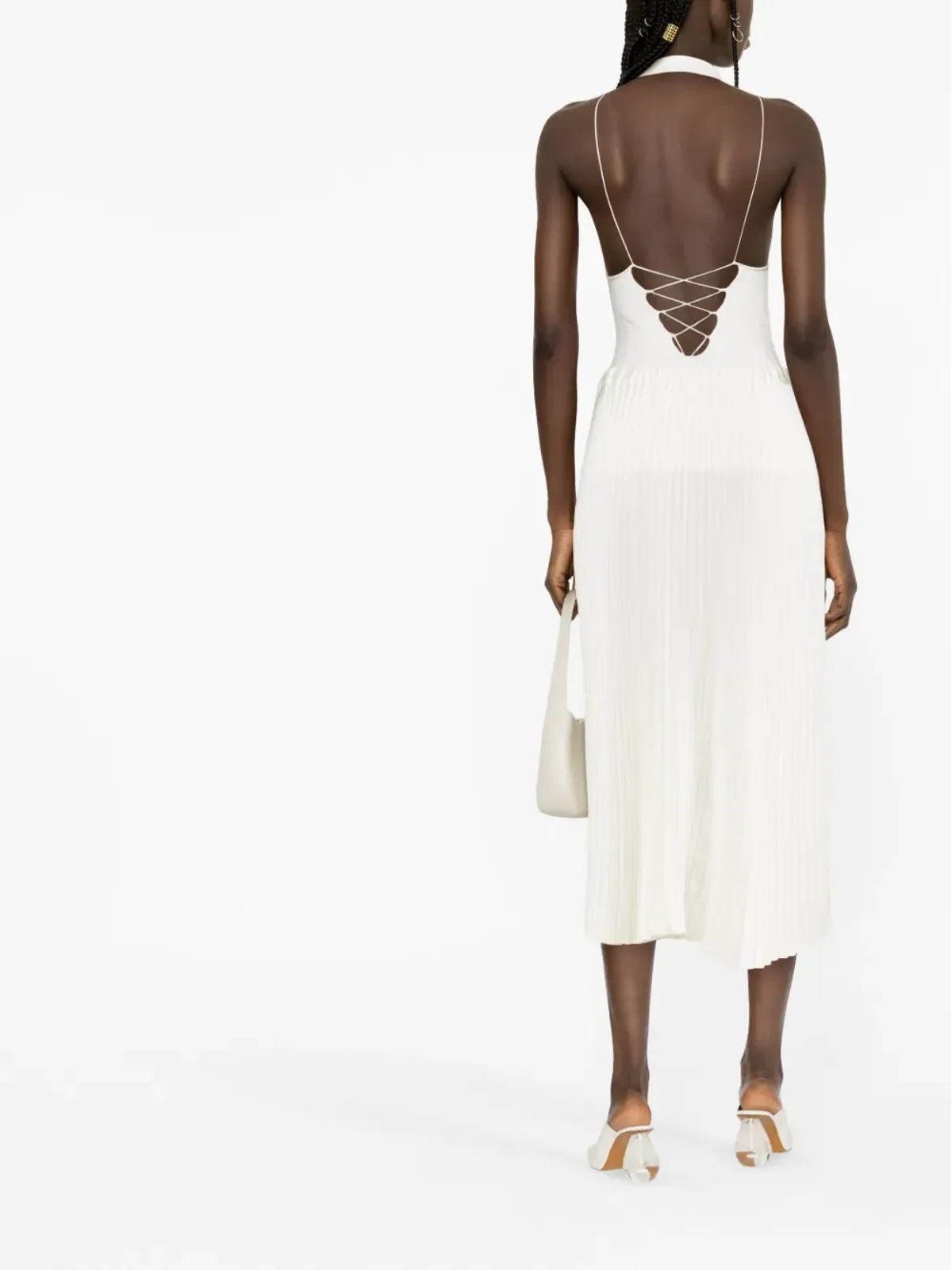 Jil Sander プリーツミディ丈スカート - 画像3