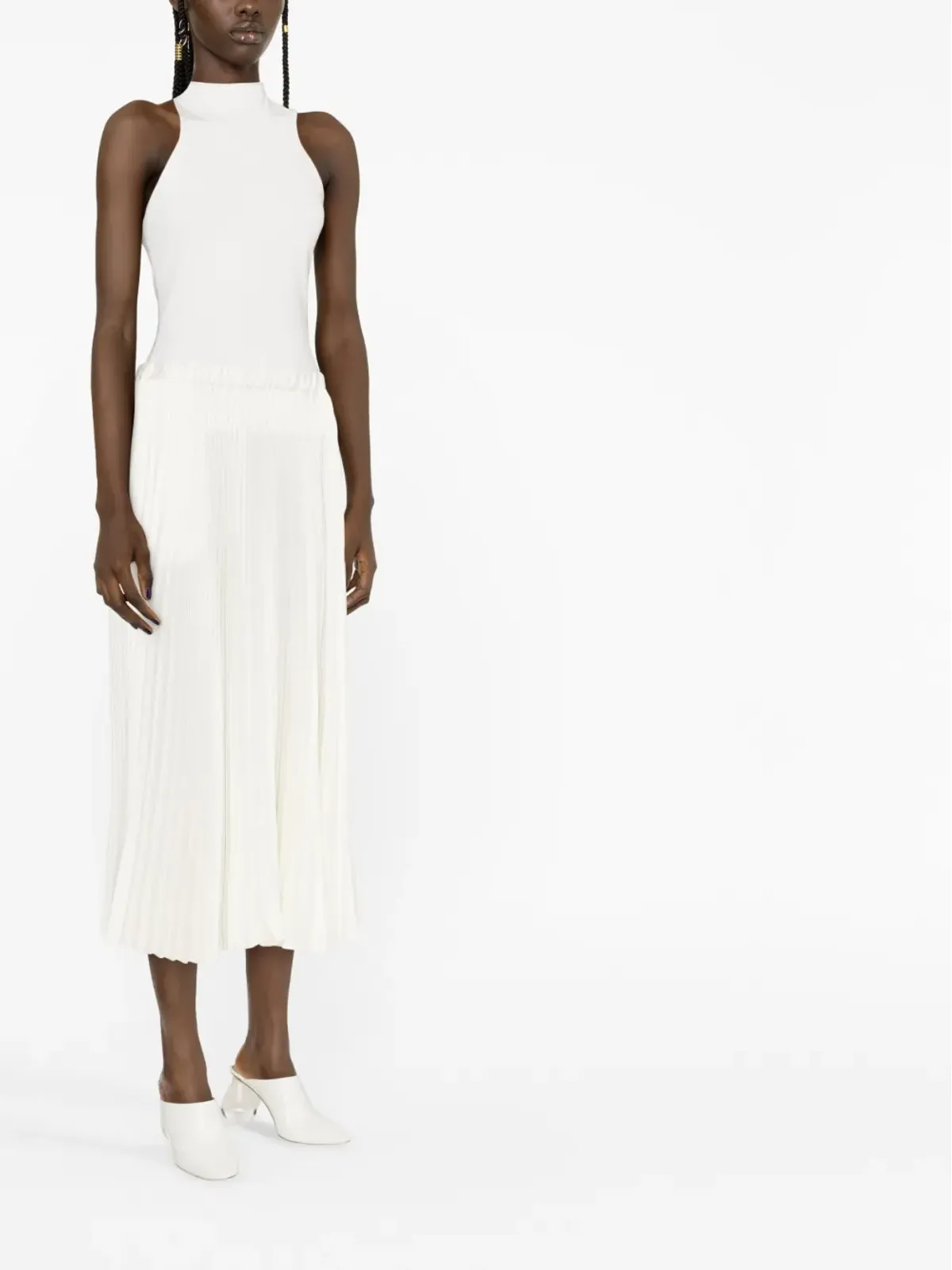 Jil Sander プリーツミディ丈スカート - 画像4