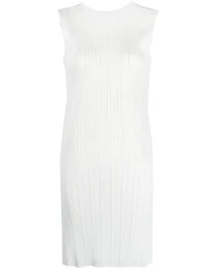Pleats Please Issey Miyake Monthly Colors March plissé dress - White - サムネイル1