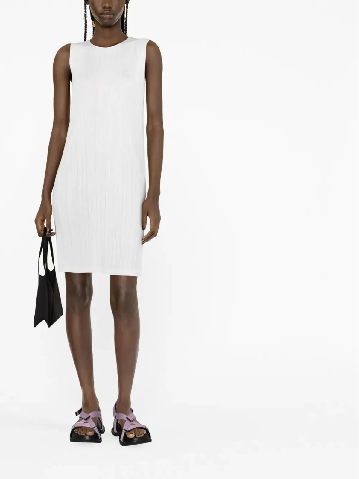 Pleats Please Issey Miyake Monthly Colors March plissé dress - White - 画像2