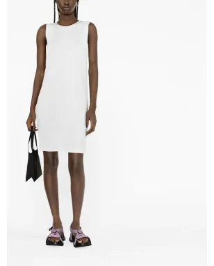 Pleats Please Issey Miyake Monthly Colors March plissé dress - White - サムネイル2