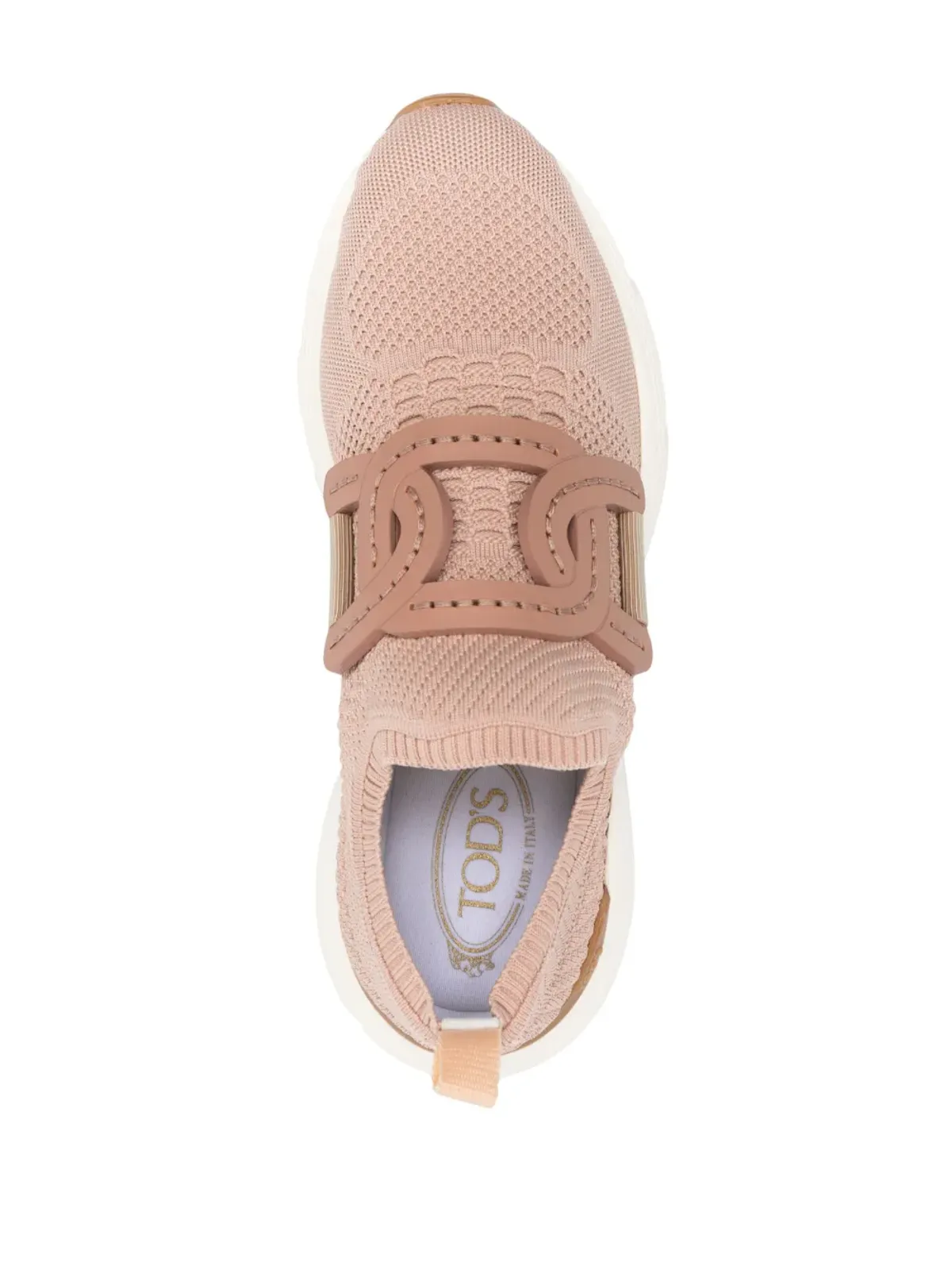 Tod's チェーン装飾の編み込みスニーカー - 画像4
