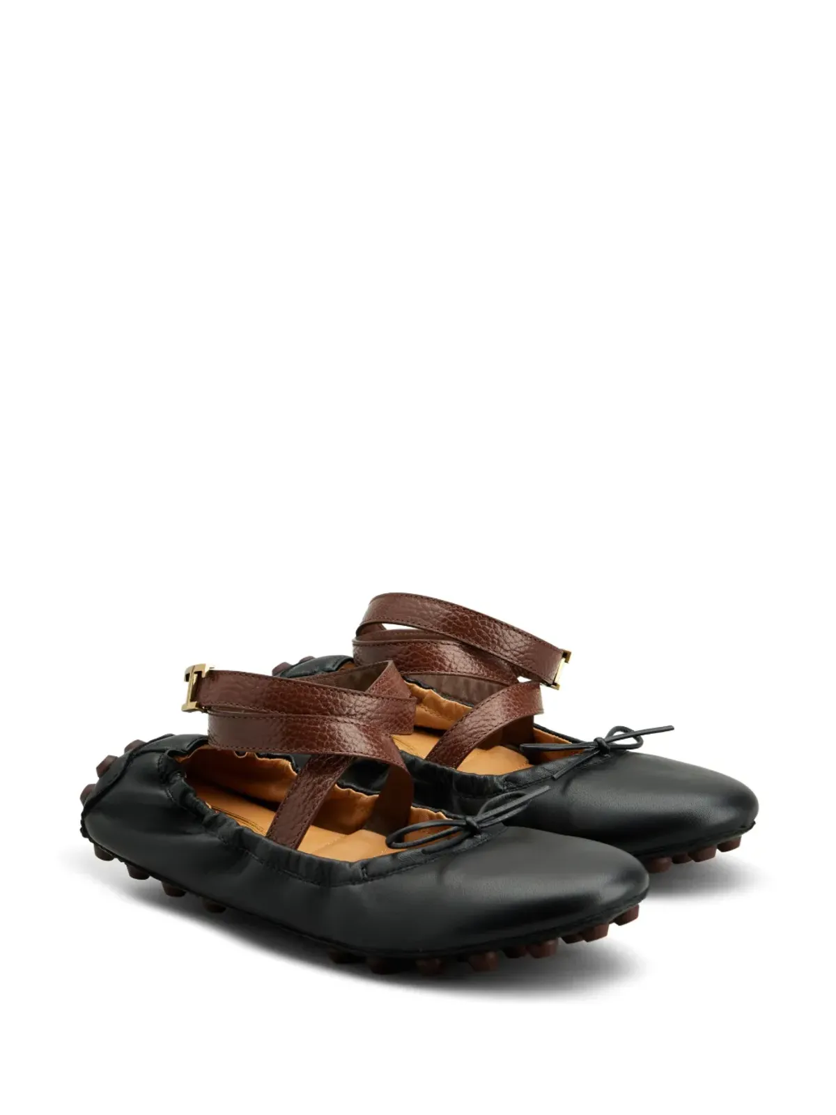 Tod's ゴンミーノ レザー バレエシューズ - 画像2