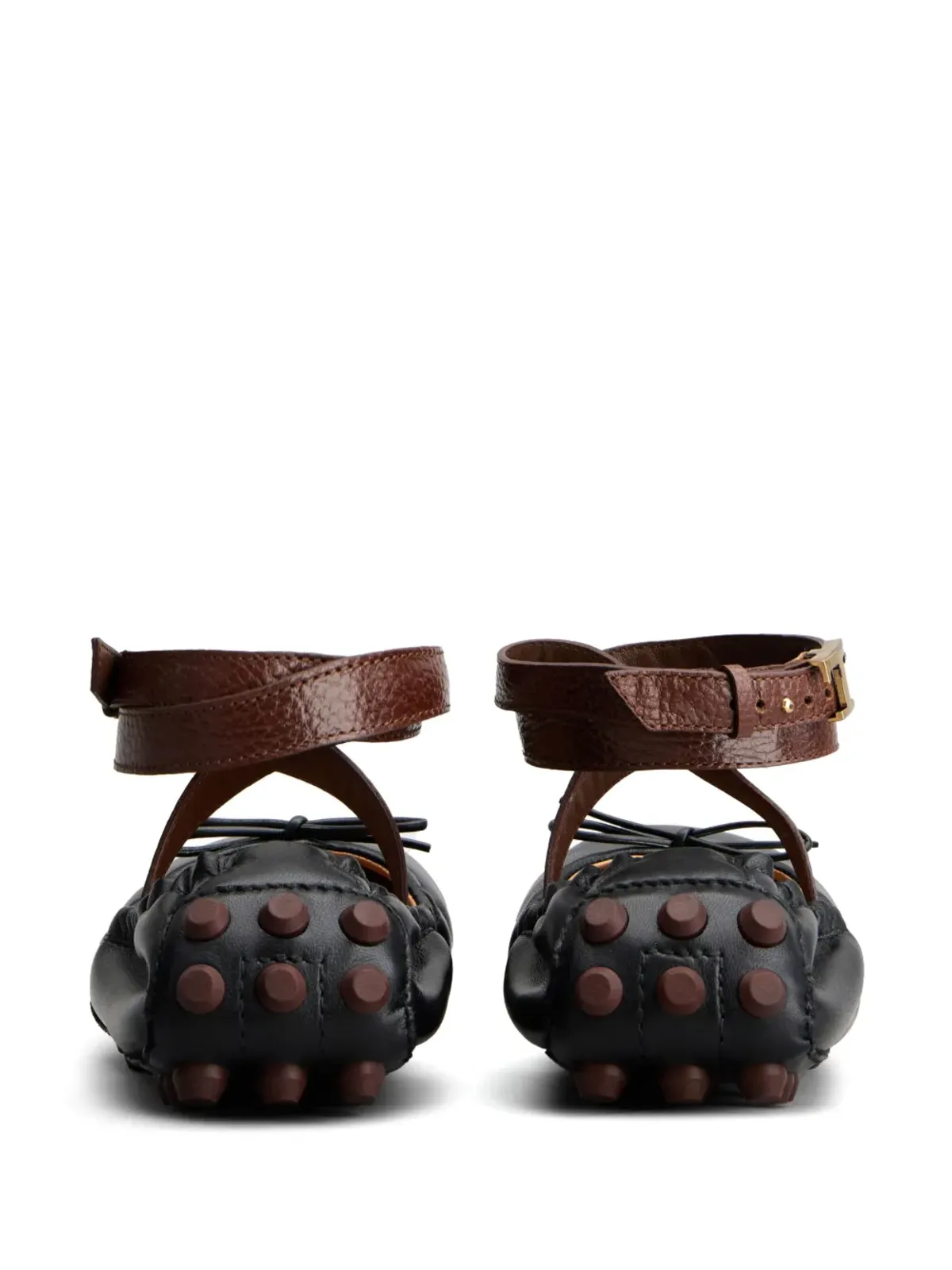 Tod's ゴンミーノ レザー バレエシューズ - 画像3