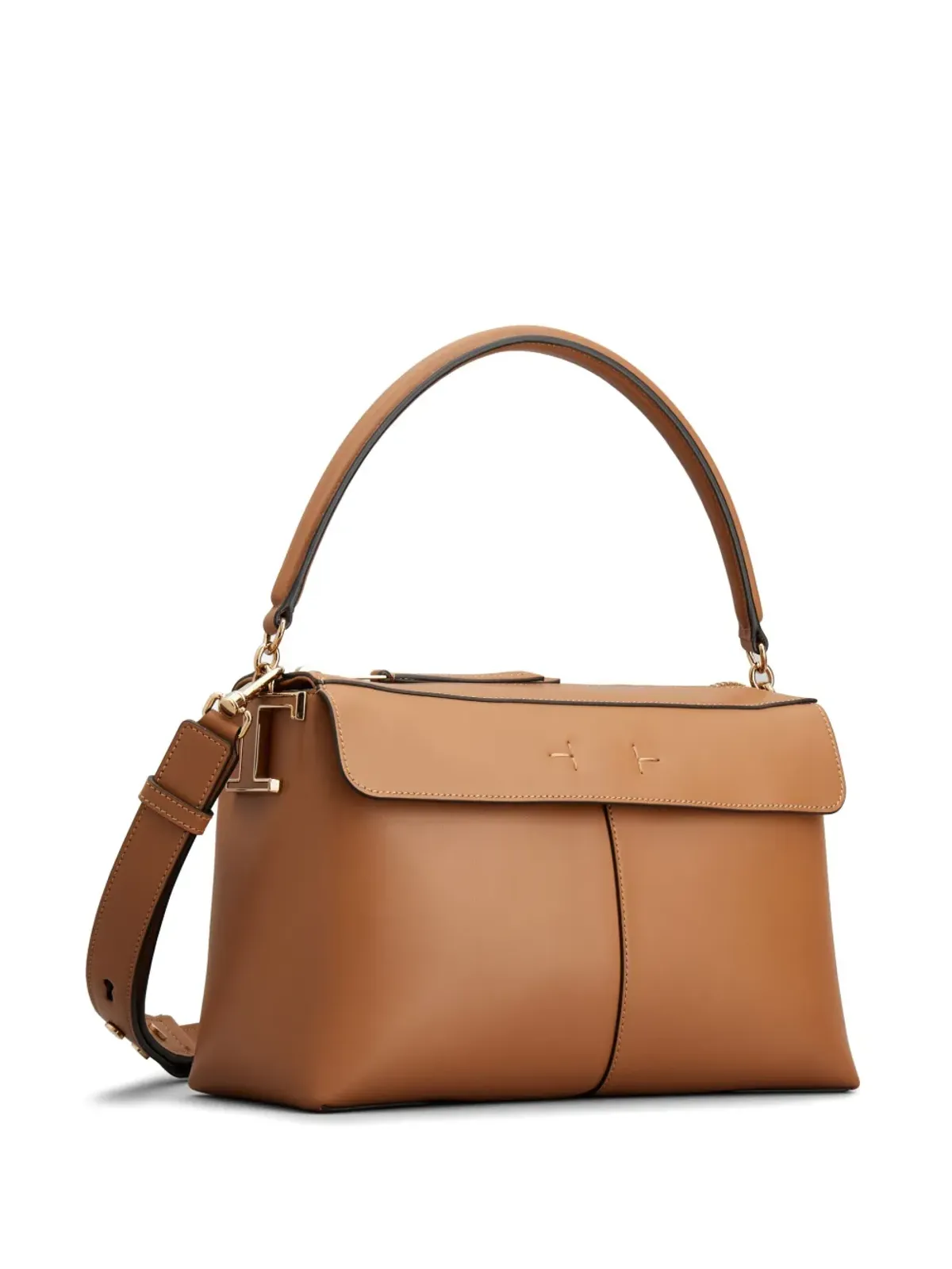 Tod's ボストン T Case レザー ショルダーバッグ - 画像3