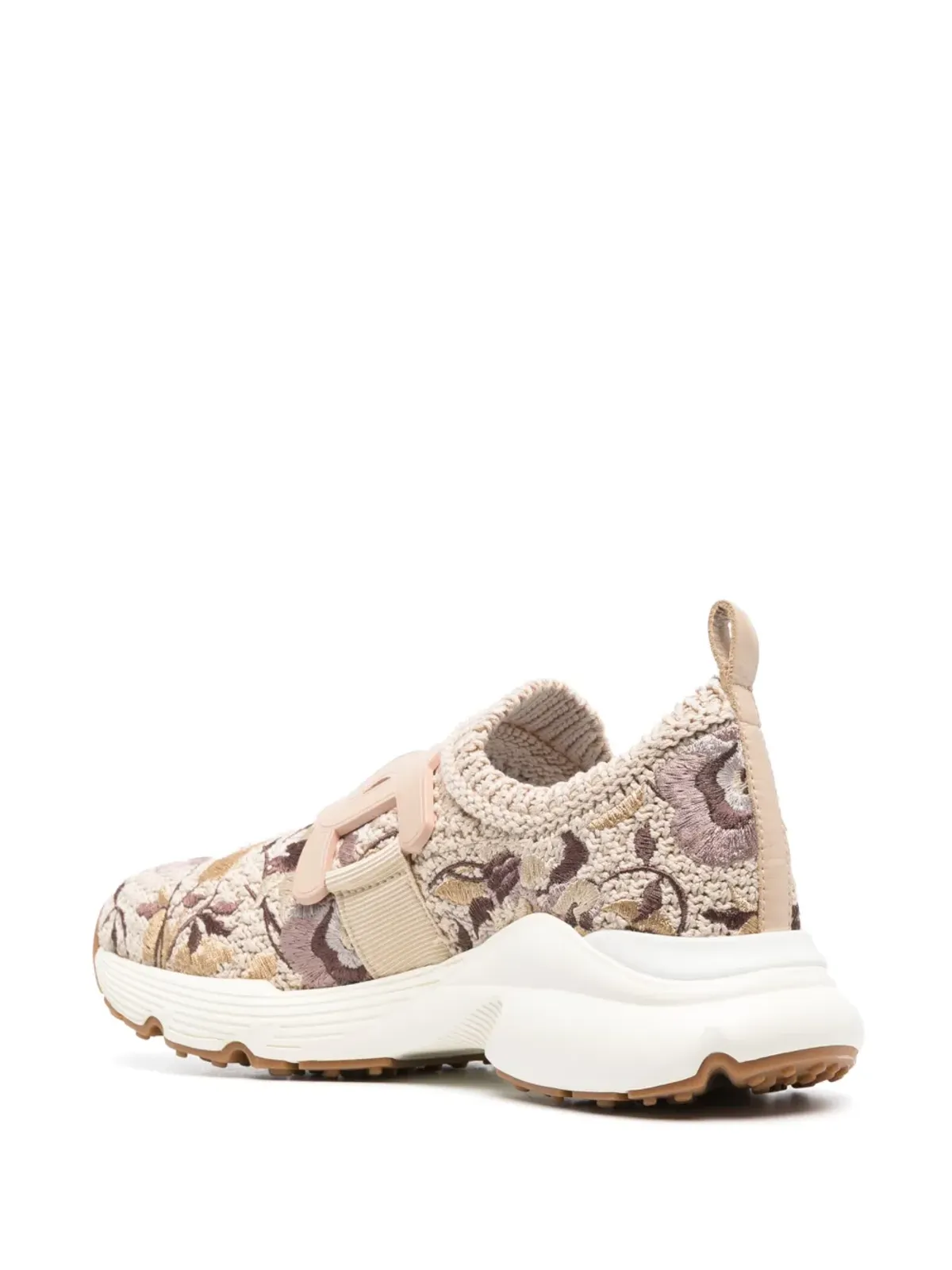 Tod's 花柄刺繍スリップオンスニーカー - 画像3