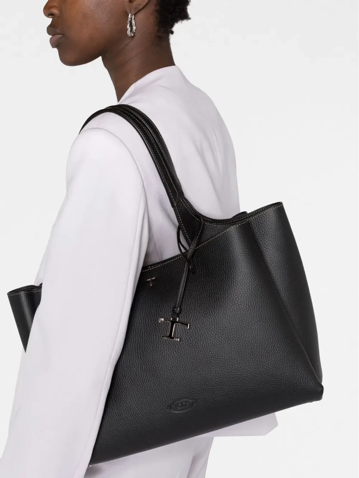 Tod's Tペンダント レザー トートバッグ - 画像3