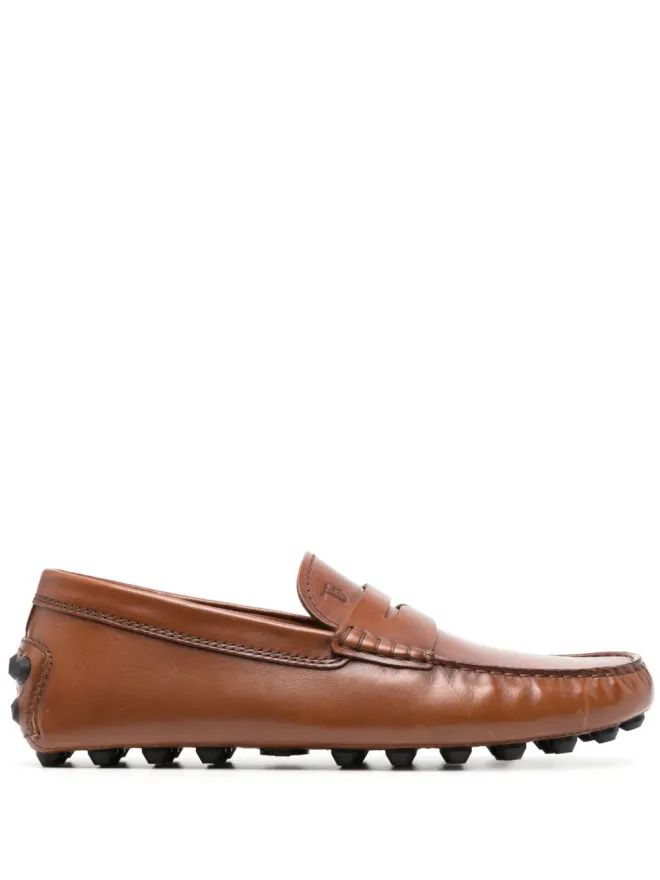 Tod's Tod's ゴンミーノ バブル レザー ドライビング モカシン ブラウンの商品画像