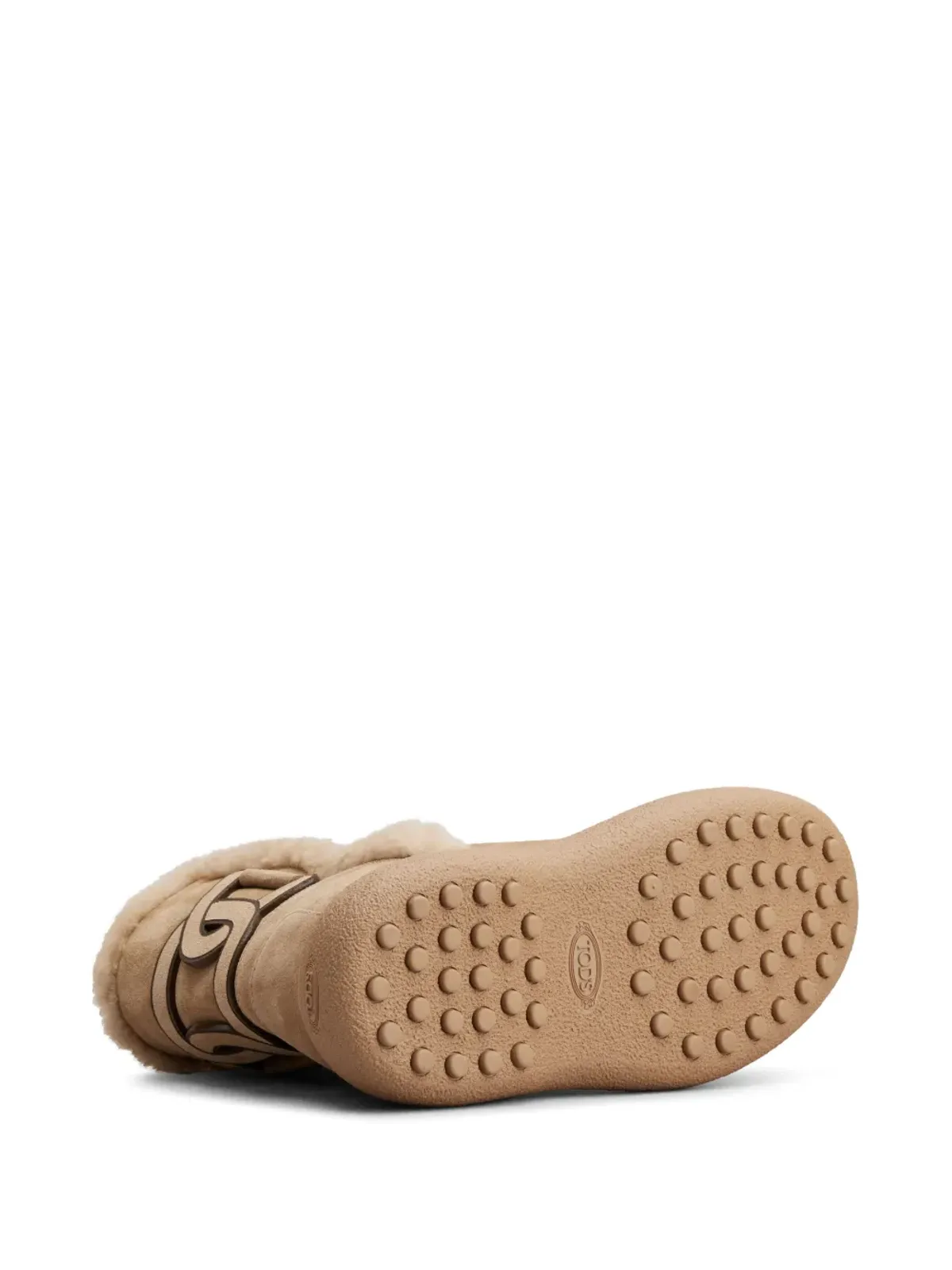 Tod's ロゴパッチ付きスエードブーツ - 画像4