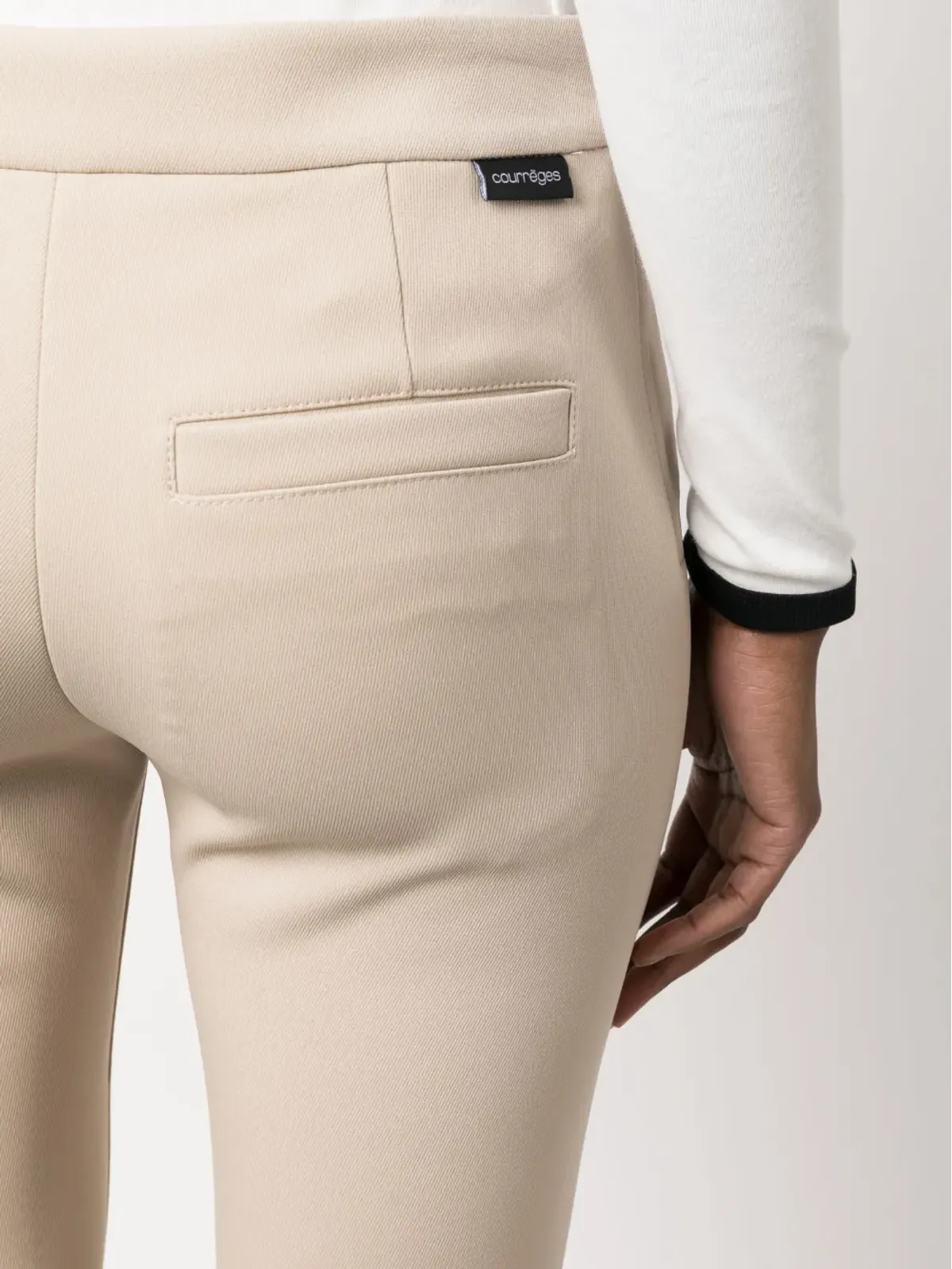 Courrèges ミッドライズフレアパンツ - 画像5