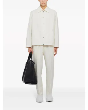 Jil Sander ロゴプリント コットン シャツジャケット - サムネイル2