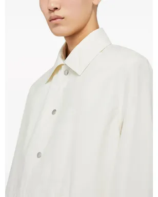 Jil Sander ロゴプリント コットン シャツジャケット - サムネイル3