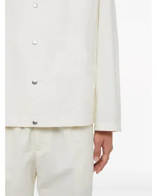 Jil Sander ロゴプリント コットン シャツジャケット - サムネイル4