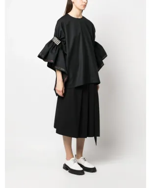 Junya Watanabe フェイクパール付きウール ブラウス - サムネイル3