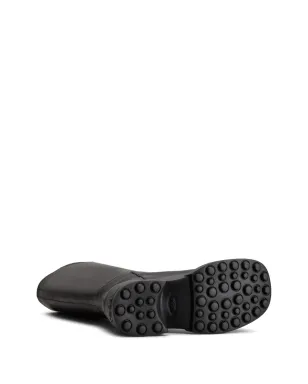 Tod's ラウンドトゥ レザー ブーツ - ブラック - サムネイル4